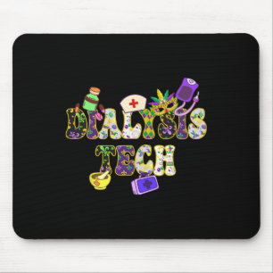Mardi Gras Day Dialysis Tech New Orleans Festival  Mouse Mat