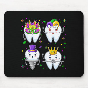 Mardi Gras Dental Squad Group Matching Mardi Gras Mouse Mat