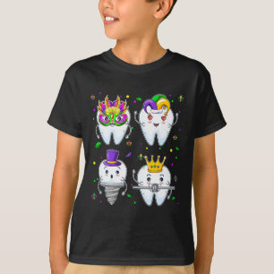 Mardi Gras Dental Squad Group Matching Mardi Gras T-Shirt