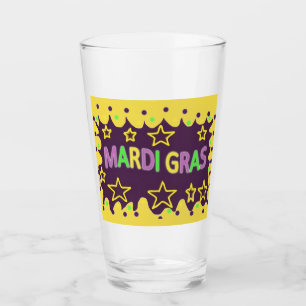 Mardi Gras Design Glass