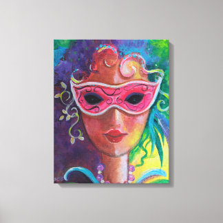 Mardi Gras Diva Canvas Print