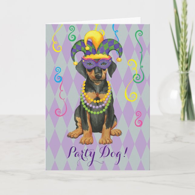 Mardi Gras Dobe Card (Front)