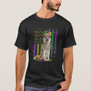 Mardi Gras Dog Carnival Shiba Inu Dog Jester Pet P T-Shirt