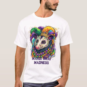 Mardi Gras Dog Jester Madness Couple T-Shirt