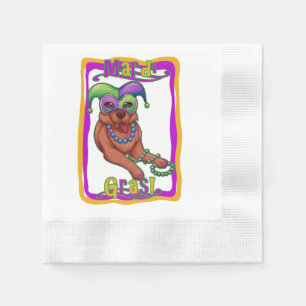 Mardi Gras Dog Napkin