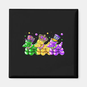 Mardi Gras Dogs Carnival Party Women Magnet