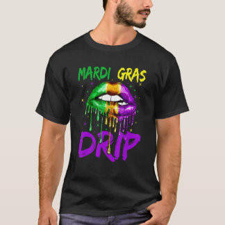 Mardi Gras Drip Costume Sexy Lips Carnival 2023 NO T-Shirt