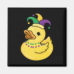Mardi Gras Duck  Magnet