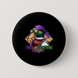 Mardi Gras Duck Mardi Gras Duck Hunting For Men Wo 6 Cm Round Badge