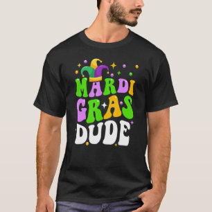 Mardi Gras Dude Family Party New Orleans Carnival  T-Shirt