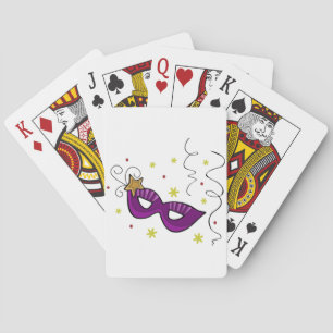 Mardi Gras Eye Mask Playing Cards