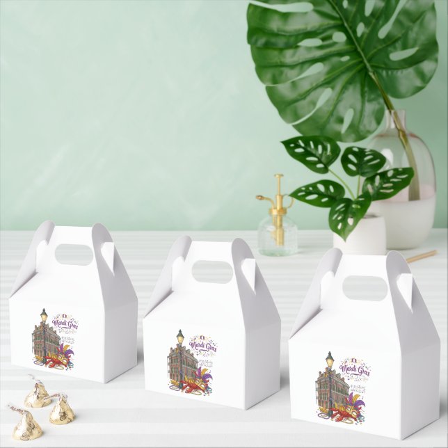 Mardi Gras Favour Box (Multiple)