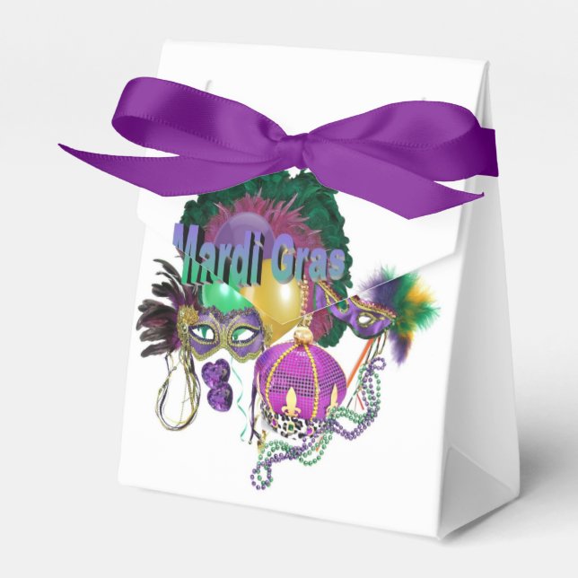 Mardi Gras Favour Box (Front Side)