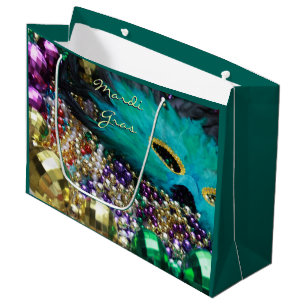 Mardi Gras Feather Mask Party Favour Gift Bags