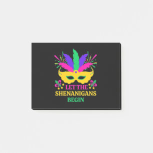 Mardi Gras Festival Let The Shenganins Begin Post-it Notes