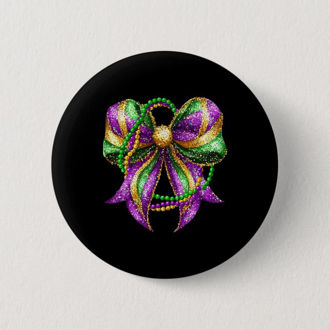 Mardi Gras Festival New Orleans Fleur De Lis Coque 6 Cm Round Badge (Front)