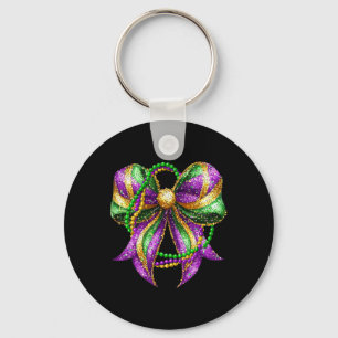 Mardi Gras Festival New Orleans Fleur De Lis Coque Key Ring