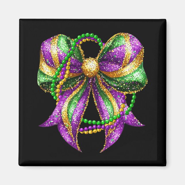 Mardi Gras Festival New Orleans Fleur De Lis Coque Magnet (Front)