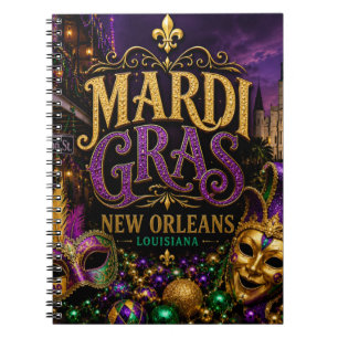 Mardi Gras Festival New Orleans Louisiana Notebook