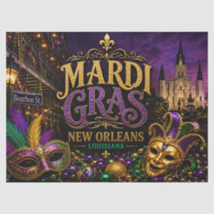 Mardi Gras Festival New Orleans Louisiana Tissue Paper