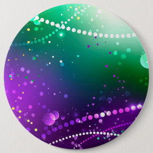 Mardi Gras Festive Purple Background 6 Cm Round Badge