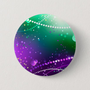 Mardi Gras Festive Purple Background 6 Cm Round Badge