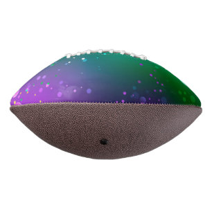 Mardi Gras Festive Purple Background American Football