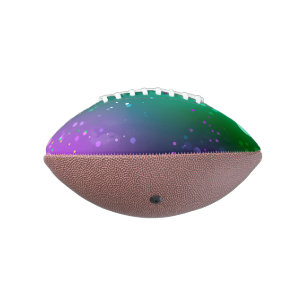 Mardi Gras Festive Purple Background American Football
