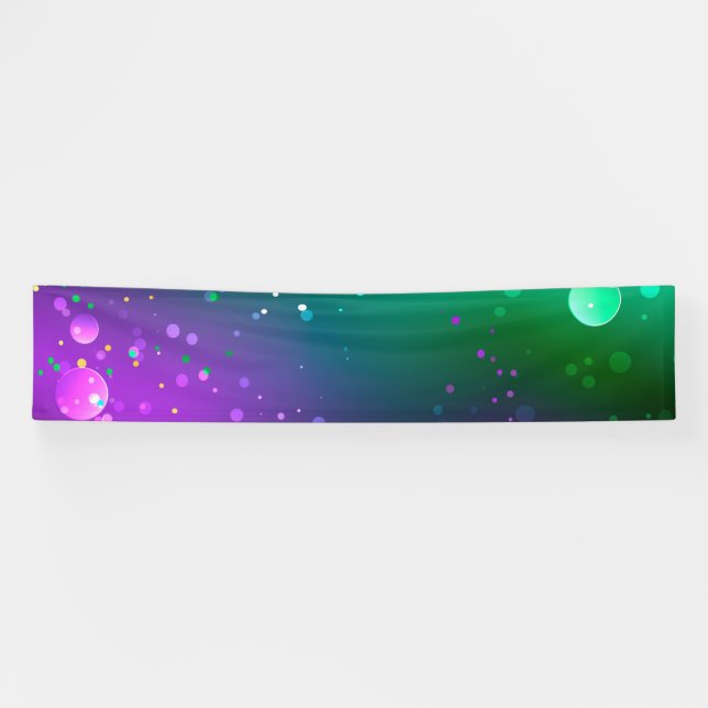 Mardi Gras Festive Purple Background Banner (Horizontal)