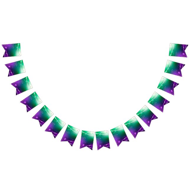 Mardi Gras Festive Purple Background Bunting (All)