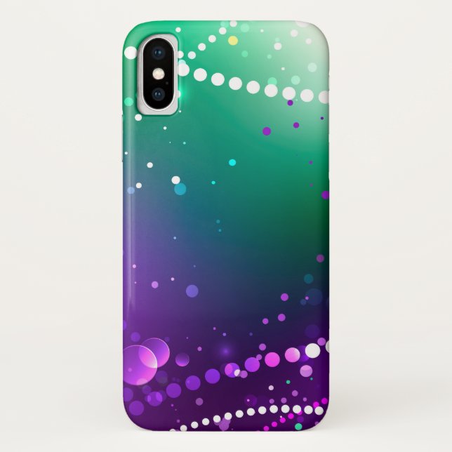 Mardi Gras Festive Purple Background Case-Mate iPhone Case (Back)
