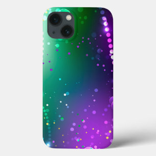 Mardi Gras Festive Purple Background iPhone 13 Case