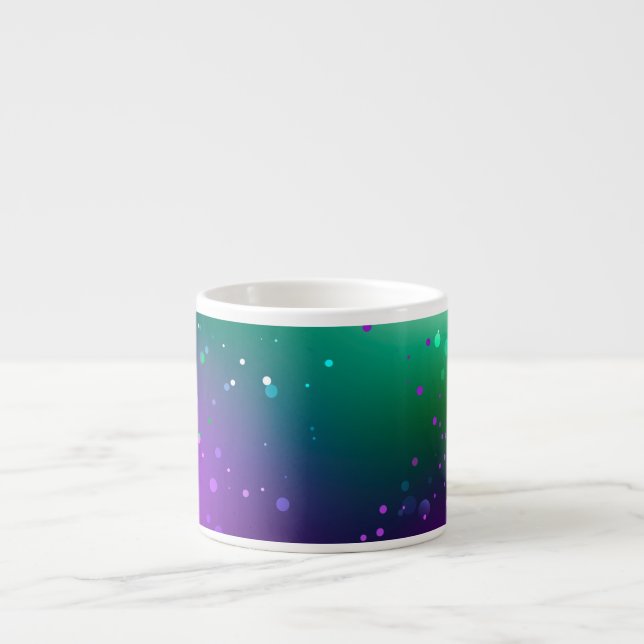 Mardi Gras Festive Purple Background Espresso Cup (Front)