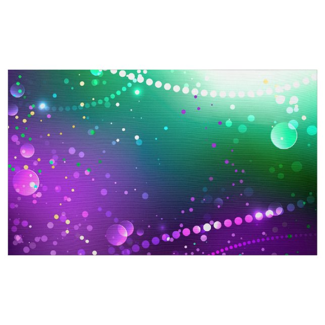 Mardi Gras Festive Purple Background Fabric (Yard)