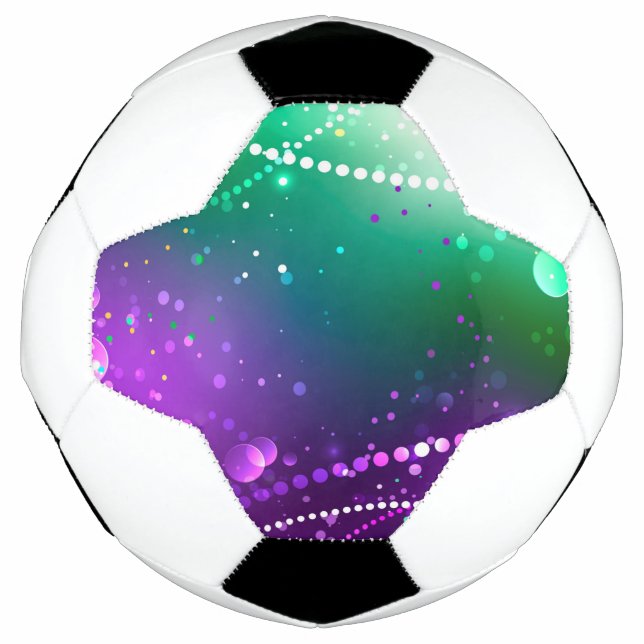 Mardi Gras Festive Purple Background Football (Front)