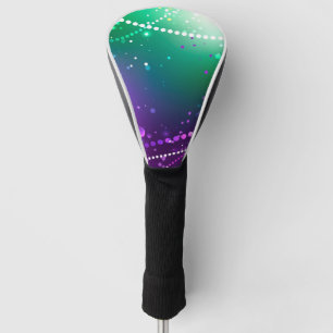 Mardi Gras Festive Purple Background Golf Head Cover