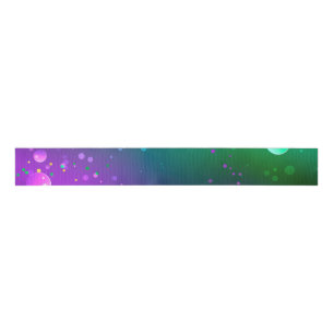 Mardi Gras Festive Purple Background Grosgrain Ribbon