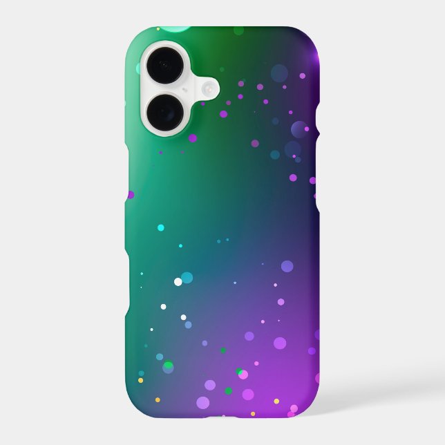 Mardi Gras Festive Purple Background iPhone Case (Back)