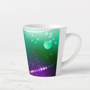 Mardi Gras Festive Purple Background Latte Mug