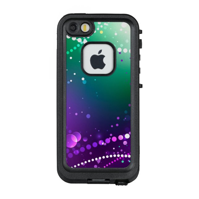 Mardi Gras Festive Purple Background LifeProof iPhone Case (Back)