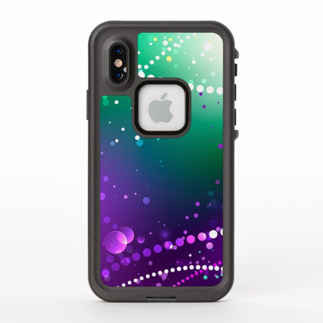Mardi Gras Festive Purple Background LifeProof iPhone Case (Back)