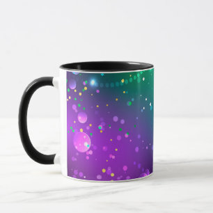 Mardi Gras Festive Purple Background Mug