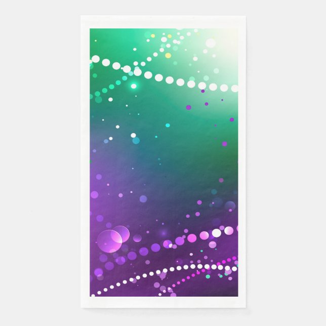 Mardi Gras Festive Purple Background Napkin (Front)