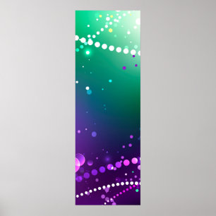 Mardi Gras Festive Purple Background Poster