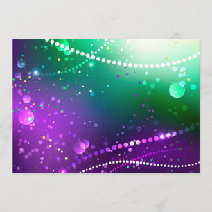 Mardi Gras Festive Purple Background Programme