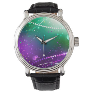 Mardi Gras Festive Purple Background Watch