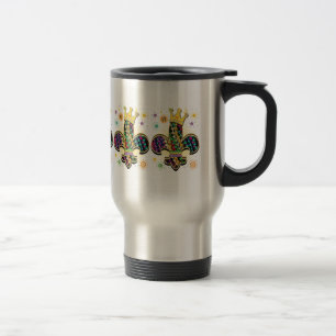 Mardi Gras Fleur Celebrate gifts Travel Mug