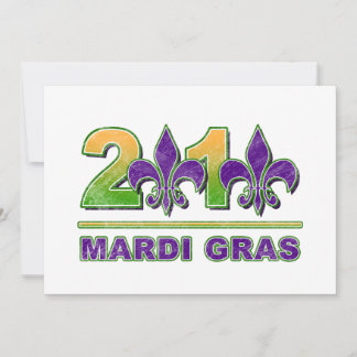 Mardi Gras Fleur-de-Lis 2010 Invitation