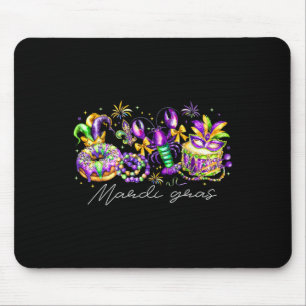 Mardi Gras Fleur De Lis Beads Louisiana Festival C Mouse Mat