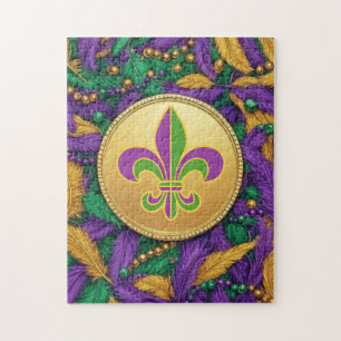 Mardi Gras Fleur de lis Jigsaw Puzzle